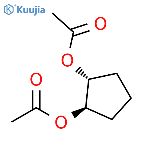1,2-Cyclopentanediol, 1,2-diacetate, (1R,2R)- structure