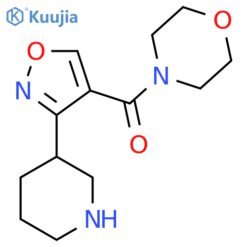 Morpholino(3-(piperidin-3-yl)isoxazol-4-yl)methanone structure