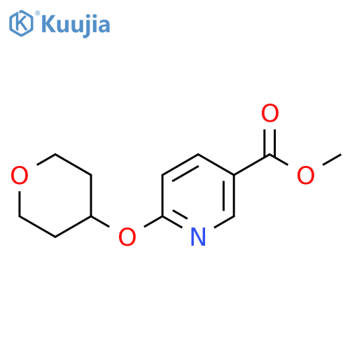 Methyl6-((tetrahydro-2H-pyran-4-yl)oxy)nicotinate structure