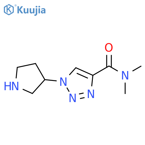N,N-dimethyl-1-(pyrrolidin-3-yl)-1H-1,2,3-triazole-4-carboxamide structure