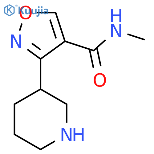 N-Methyl-3-(piperidin-3-yl)isoxazole-4-carboxamide structure