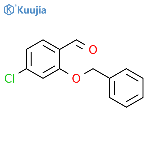Benzaldehyde, 4-chloro-2-(phenylmethoxy)- structure
