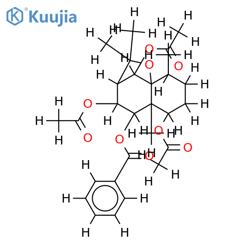 1beta,6alpha,8alpha-triacetoxy-9beta-benzoyloxy-beta-dihydroagarofuran structure