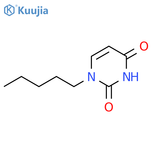 Uracil, 1-pentyl- structure
