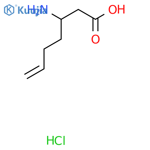 (+/-)-3-Aminohept-6-enoic acid hydrochloride structure