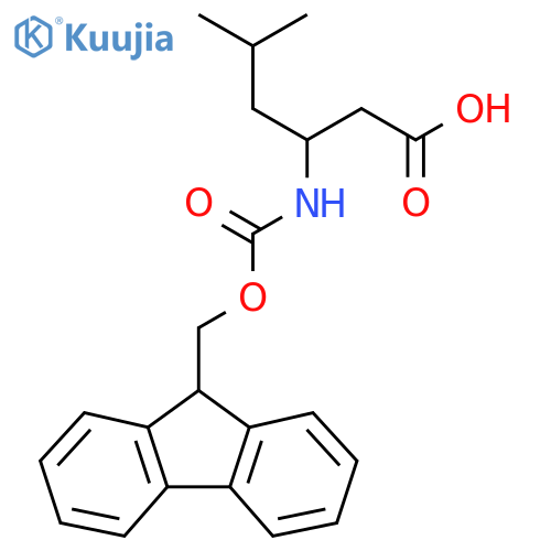 N-Fmoc-(+/-)-3-amino-5-methylhexanoic acid structure