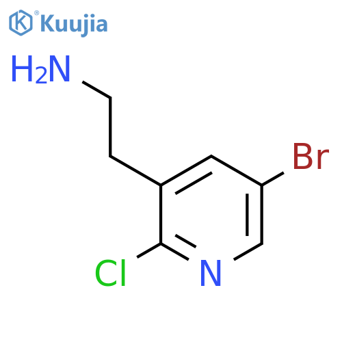 2-(5-bromo-2-chloropyridin-3-yl)ethan-1-amine structure