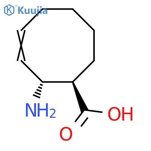 (1R,2R)-2-Aminocyclooct-3-ene-1-carboxylic acid structure