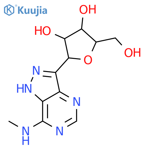 2-(hydroxymethyl)-5-[7-(methylamino)-2h-pyrazolo[4,3-d]pyrimidin-3-yl]oxolane-3,4-diol structure