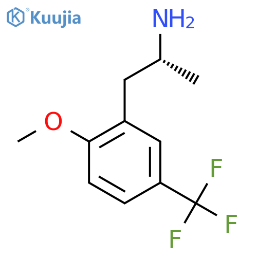 (2R)-1-2-methoxy-5-(trifluoromethyl)phenylpropan-2-amine structure