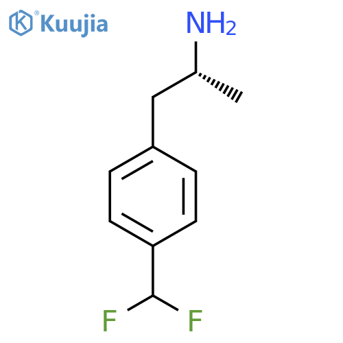 (2R)-1-[4-(difluoromethyl)phenyl]propan-2-amine structure