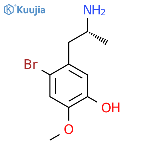 5-(2R)-2-aminopropyl-4-bromo-2-methoxyphenol structure