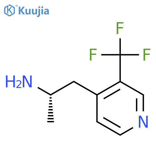 (2S)-1-3-(trifluoromethyl)pyridin-4-ylpropan-2-amine structure