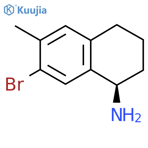 (1R)-7-BroMo-6-Methyl-1,2,3,4-tetrahydronaphthylaMi ne structure