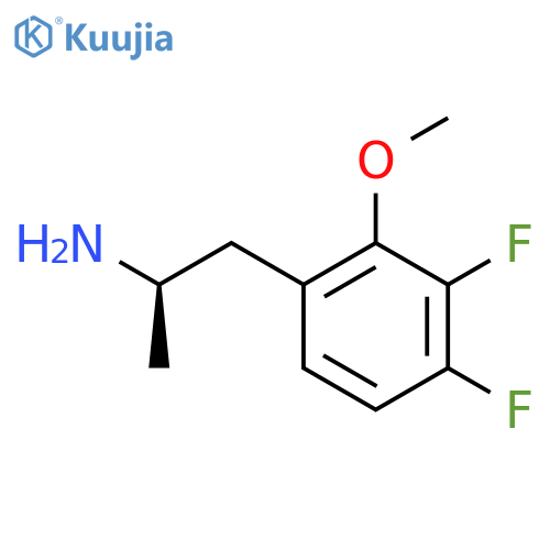 (2R)-1-(3,4-difluoro-2-methoxyphenyl)propan-2-amine structure
