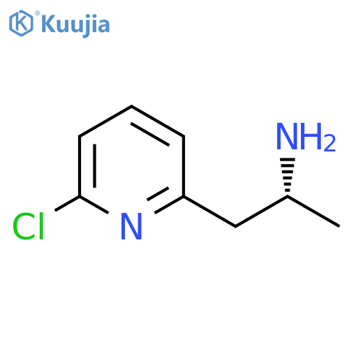 (2R)-1-(6-chloropyridin-2-yl)propan-2-amine structure