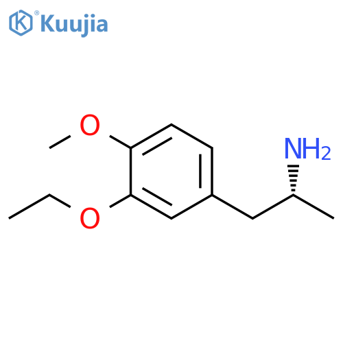 (2R)-1-(3-ethoxy-4-methoxyphenyl)propan-2-amine structure