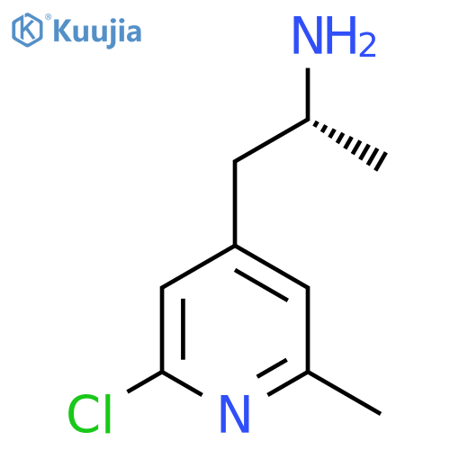 (2R)-1-(2-chloro-6-methylpyridin-4-yl)propan-2-amine structure