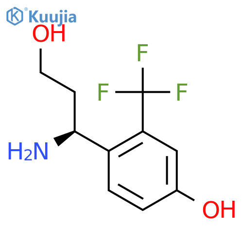 4-((1S)-1-AMINO-3-HYDROXYPROPYL)-3-(TRIFLUOROMETHYL)PHENOL structure