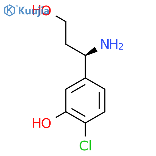 5-((1R)-1-AMINO-3-HYDROXYPROPYL)-2-CHLOROPHENOL structure