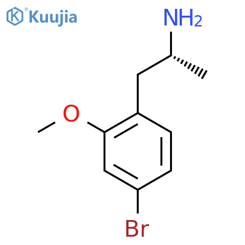 (2R)-1-(4-bromo-2-methoxyphenyl)propan-2-amine structure