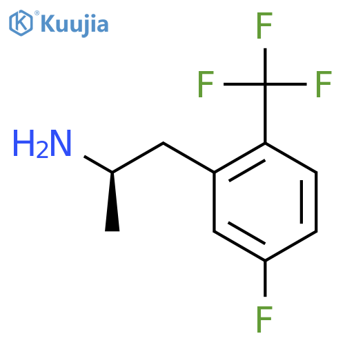 (2R)-1-5-fluoro-2-(trifluoromethyl)phenylpropan-2-amine structure
