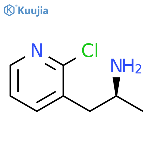 (2S)-1-(2-chloropyridin-3-yl)propan-2-amine structure