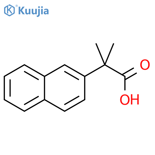 2-methyl-2-(naphthalen-2-yl)propanoic acid structure