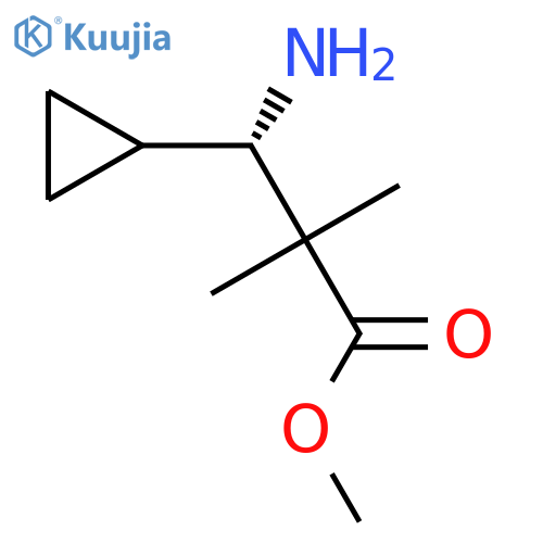methyl (3S)-3-amino-3-cyclopropyl-2,2-dimethylpropanoate structure