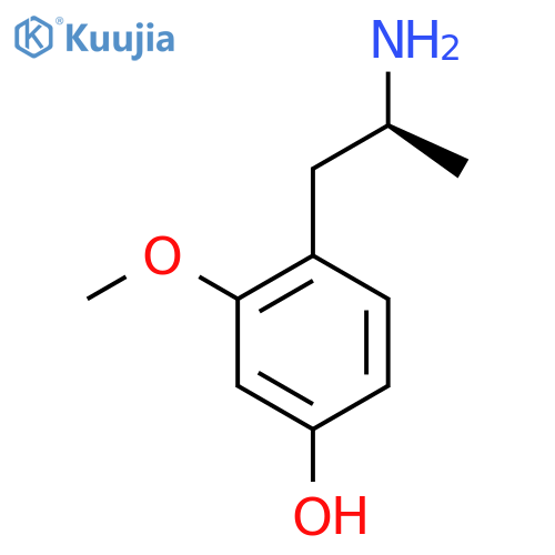 4-(2S)-2-aminopropyl-3-methoxyphenol structure