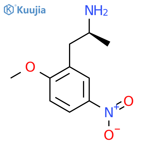(2S)-1-(2-methoxy-5-nitrophenyl)propan-2-amine structure