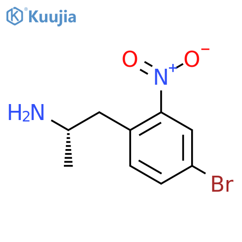 (2S)-1-(4-bromo-2-nitrophenyl)propan-2-amine structure