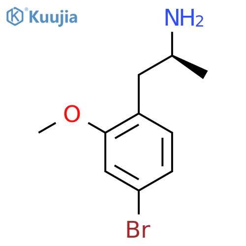 (2S)-1-(4-bromo-2-methoxyphenyl)propan-2-amine structure