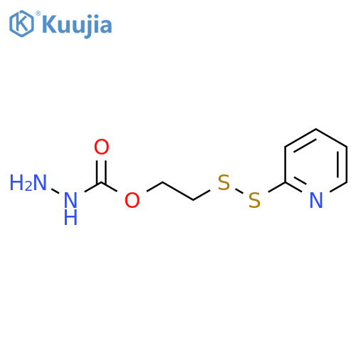 (2-pyridyldithio)-PEG1-hydrazine structure