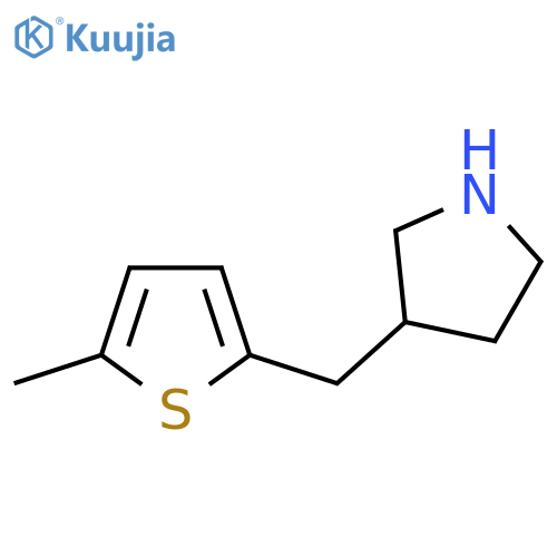 3-(5-methylthiophen-2-yl)methylpyrrolidine structure