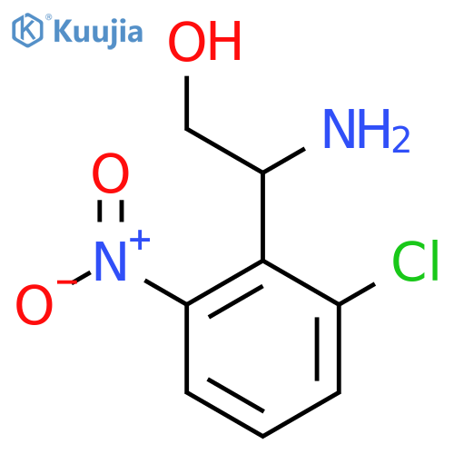 2-amino-2-(2-chloro-6-nitrophenyl)ethan-1-ol structure