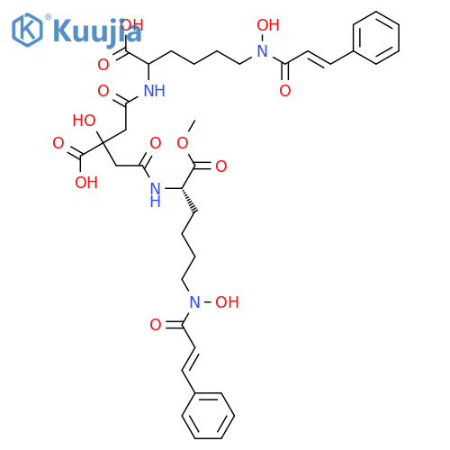 4,10,16,22-Tetraazapentacosa-1,24-diene-9,13,17-tricarboxylicacid, 4,13,22-trihydroxy-3,11,15,23-tetraoxo-1,25-diphenyl-, 9-methyl ester(9CI) structure