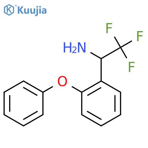 2,2,2-trifluoro-1-(2-phenoxyphenyl)ethan-1-amine structure