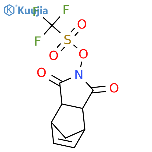 4,7-Methano-1H-isoindole-1,3(2H)-dione,3a,4,7,7a-tetrahydro-2-[[(trifluoromethyl)sulfonyl]oxy]- structure