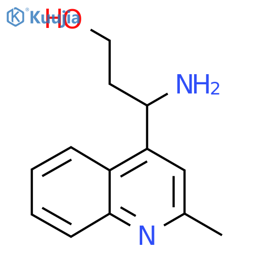 3-amino-3-(2-methylquinolin-4-yl)propan-1-ol structure