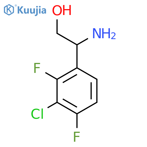 2-amino-2-(3-chloro-2,4-difluorophenyl)ethan-1-ol structure