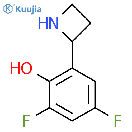 2-(Azetidin-2-yl)-4,6-difluorophenol structure