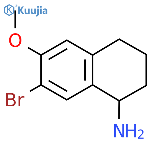 7-Bromo-6-methoxy-1,2,3,4-tetrahydro-naphthalen-1-ylamine structure