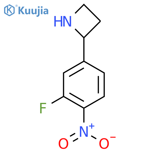 2-(3-fluoro-4-nitrophenyl)azetidine structure