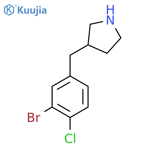 3-(3-bromo-4-chlorophenyl)methylpyrrolidine structure