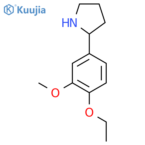 2-(4-ethoxy-3-methoxyphenyl)pyrrolidine structure