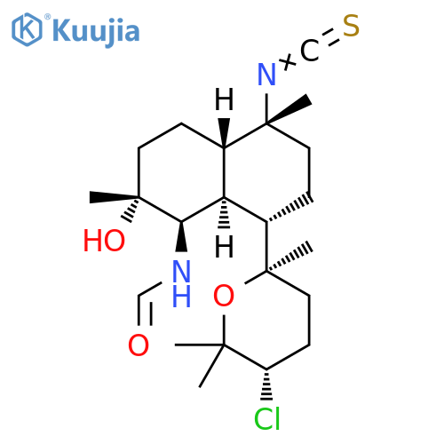 Formamide, N-[(1R,2R,4aS,5R,8S,8aS)-8-[(2R,5S)-5-chlorotetrahydro-2,6,6-trimethyl-2H-pyran-2-yl]decahydro-2-hydroxy-5-isothiocyanato-2,5-dimethyl-1-naphthalenyl]- (9CI) structure