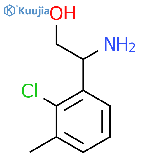 2-amino-2-(2-chloro-3-methylphenyl)ethan-1-ol structure