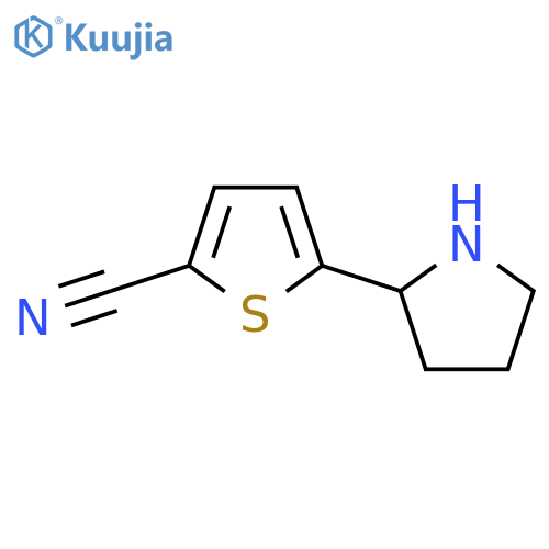 5-(pyrrolidin-2-yl)thiophene-2-carbonitrile structure