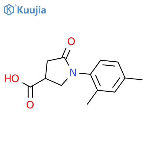 1-(2,4-Dimethylphenyl)-5-oxopyrrolidine-3-carboxylic acid structure